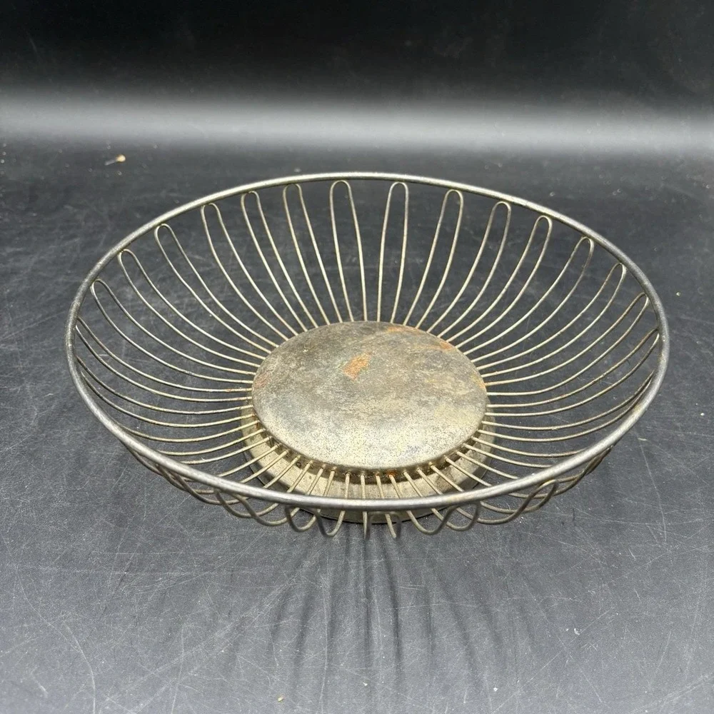 Lot Of 4 Silver Tone Items Vintage Home Decor & Trinket Dish & Fruit Bowl